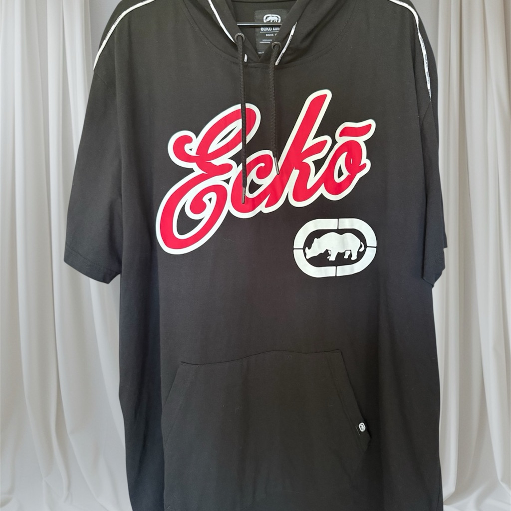 Ecko Unlimited Black Hoodie With Red Accents 3xl Brand New